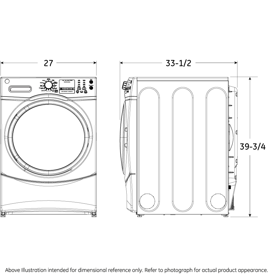 GE® ENERGY STAR® 4.5 cu. ft. Capacity Front Load Washer with Steam