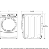 GE® ENERGY STAR® 4.5 cu. ft. Capacity Front Load Washer with Steam