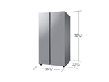 Bespoke Side-by-Side 28 cu. ft. Refrigerator with Beverage Center™ in Stainless Steel