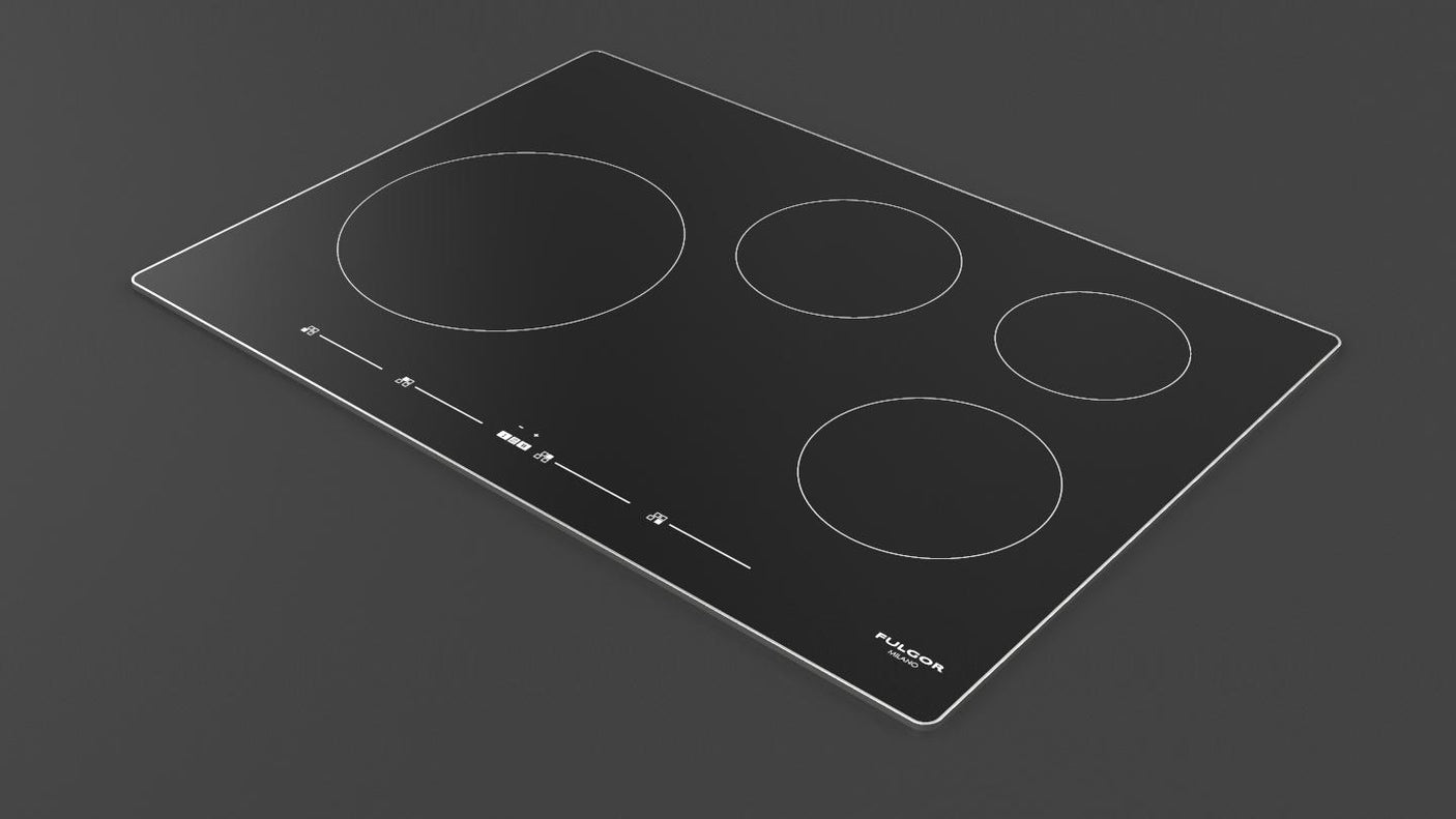 30" INDUCTION COOKTOP WITH BRUSHED ALUMINUM TRIM