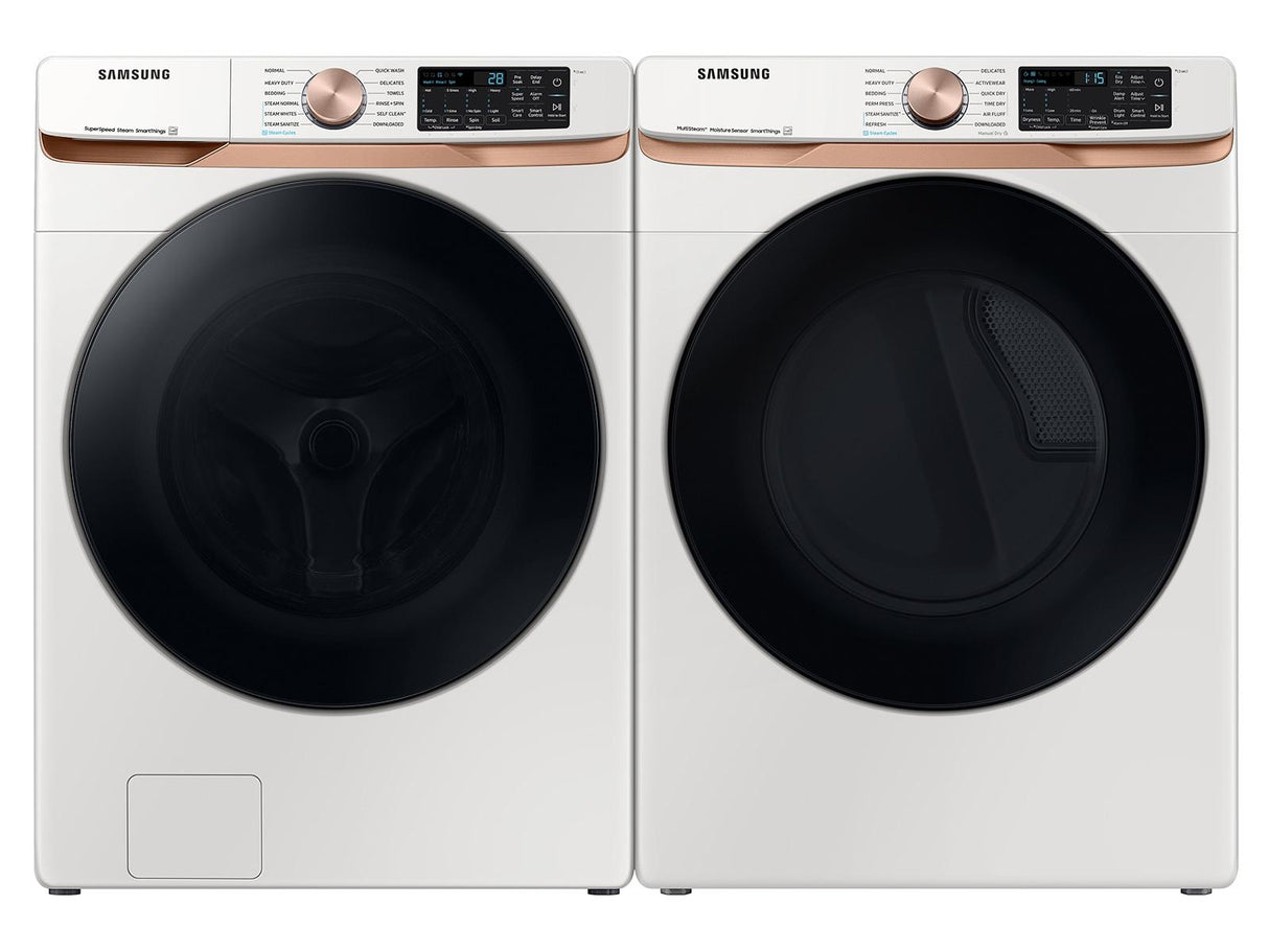 7.5 cu. ft. Smart Electric Dryer with Steam Sanitize+ and Sensor Dry in Ivory