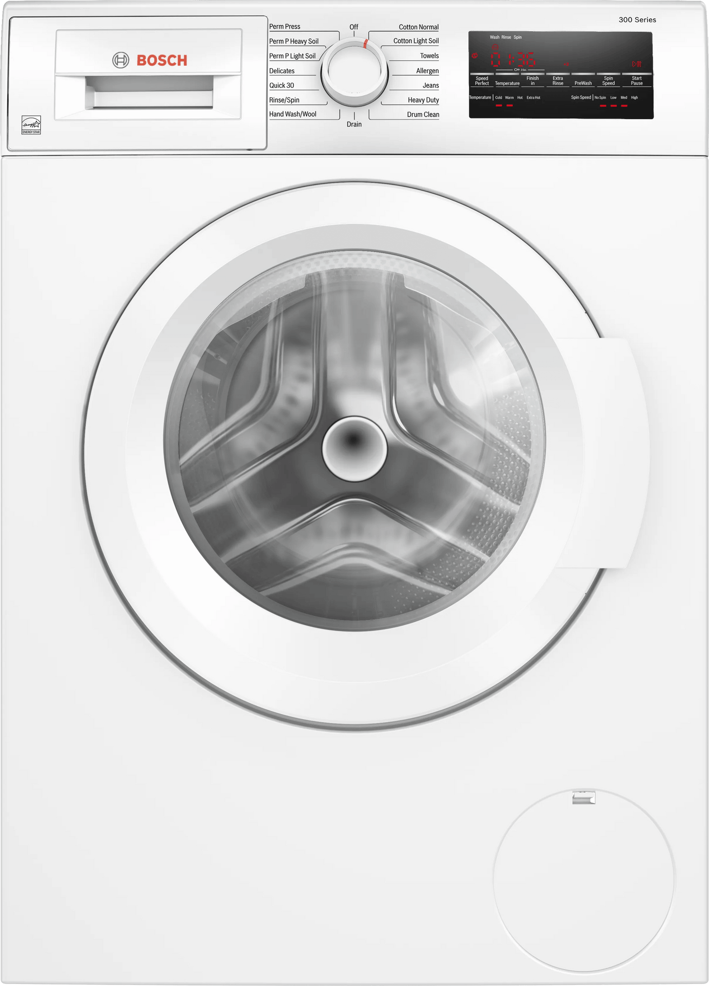 300 Series Compact Washer , White