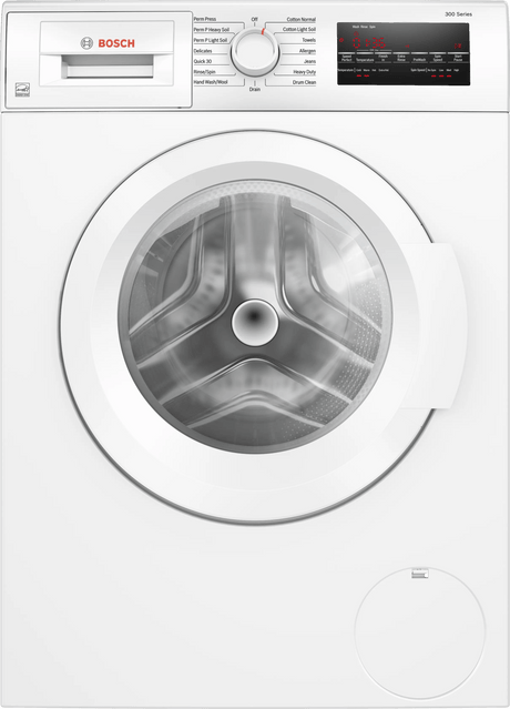 300 Series Compact Washer , White