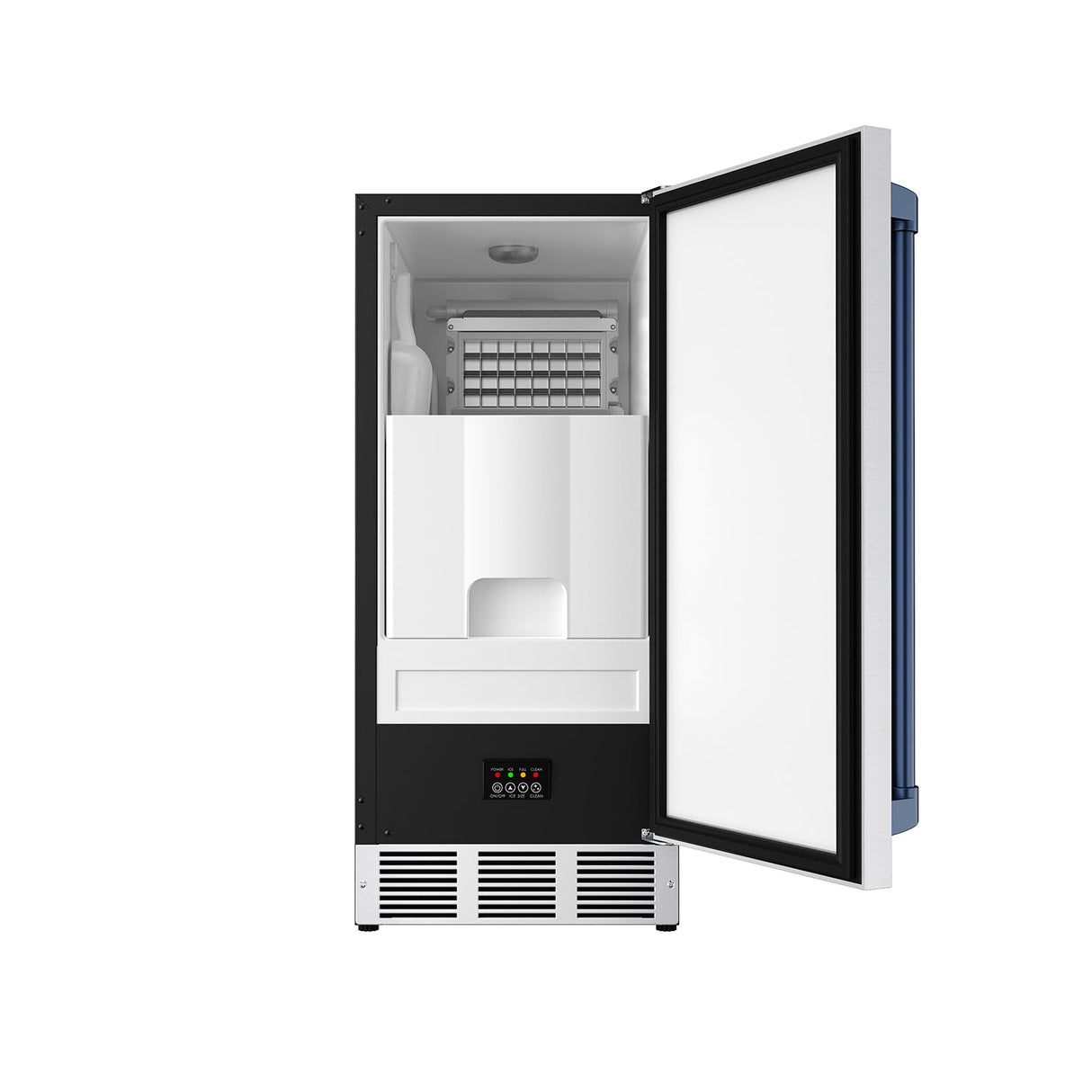 15 Inch Undercounter Built-in/freestanding Ice Maker In Stainless Steel/blue  Gordon Ramsay Series