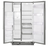 36-inch Wide Side-by-Side Refrigerator with External Ice and Water - 25 cu. ft.