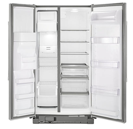 36-inch Wide Side-by-Side Refrigerator with External Ice and Water - 25 cu. ft.