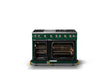 48"W. Sealed Burner Gas Range (Burner: 6g, Finish: Ivy, Trim: Polished Chrome, Fuel: Propane)