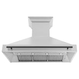 ZLINE 48 in. Autograph Edition Stainless Steel Range Hood with Stainless Steel Shell and Accented Handle (8654STZ-48) [Color: Matte Black]