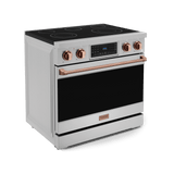 36 Inch Professional Electric Range With Tilt Panel Touch Control In Stainless Steel/rose Gold  Gordon Ramsay Series