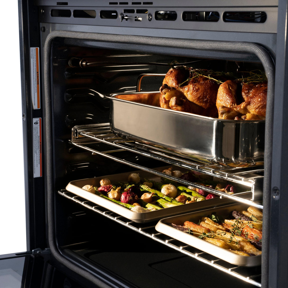 ZLINE 30" Autograph Edition Single Wall Oven with Self Clean and True Convection in Black Stainless Steel (AWSZ-30-BS) [Color: Gold]