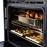ZLINE 30" Autograph Edition Single Wall Oven with Self Clean and True Convection in Black Stainless Steel (AWSZ-30-BS) [Color: Gold]