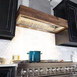 ZLINE 42 in. 1200 CFM Designer Series Wooden Wall Mount Range Hood in Butcher Block (681W-42)
