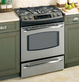 GE Profile™ 30" Dual Fuel Slide-In Range