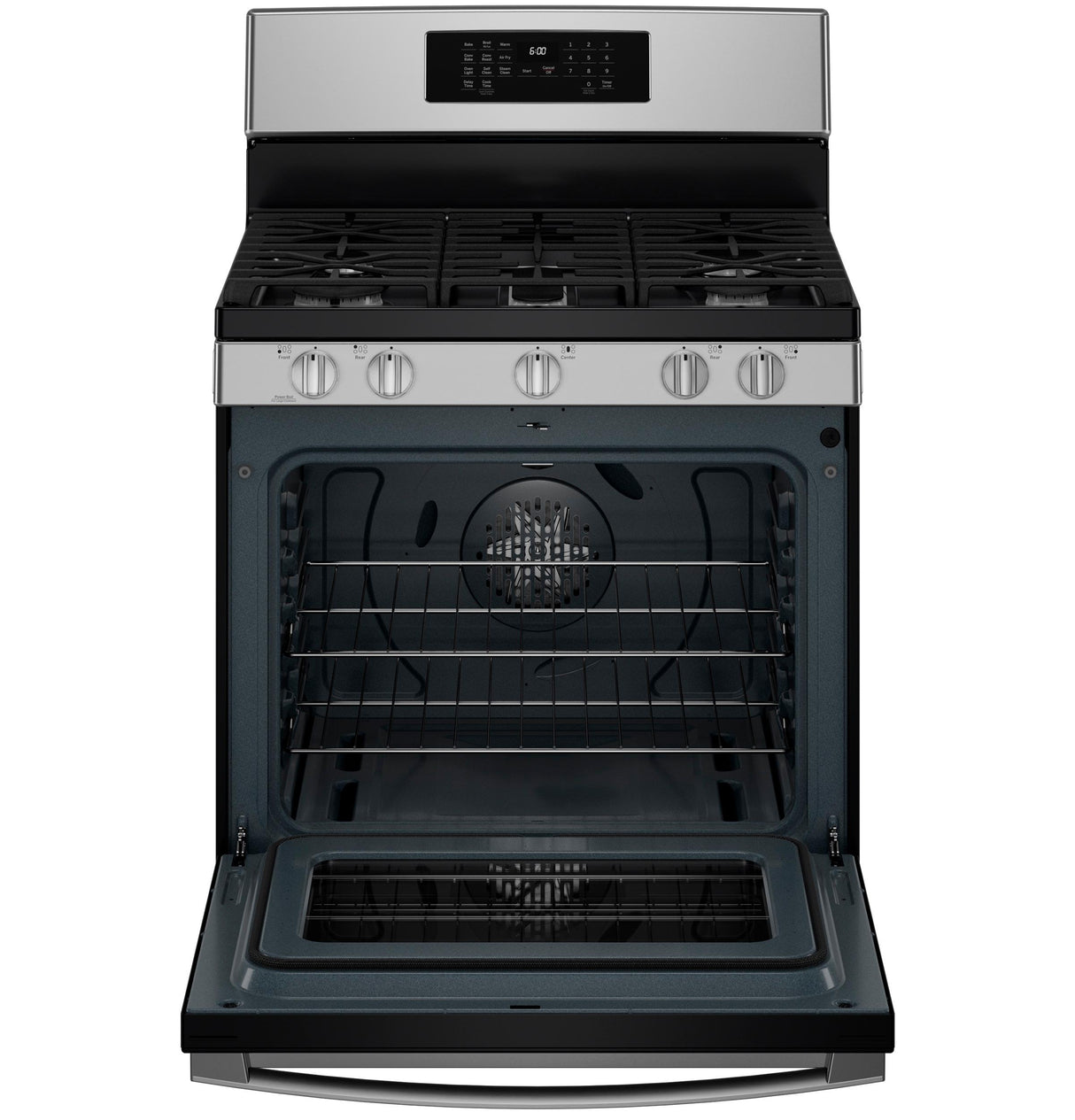 GE® 30" Free-Standing Gas Convection Range with No Preheat Air Fry