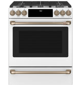 Café™ 30" Smart Slide-In, Front-Control, Dual-Fuel Range with Warming Drawer