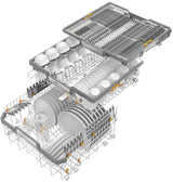 G 7916 SCi XXL AutoDos Clean Touch Steel/Obsidian Black - Semi-integrated dishwasher - the Miele all-rounder for highest demands.