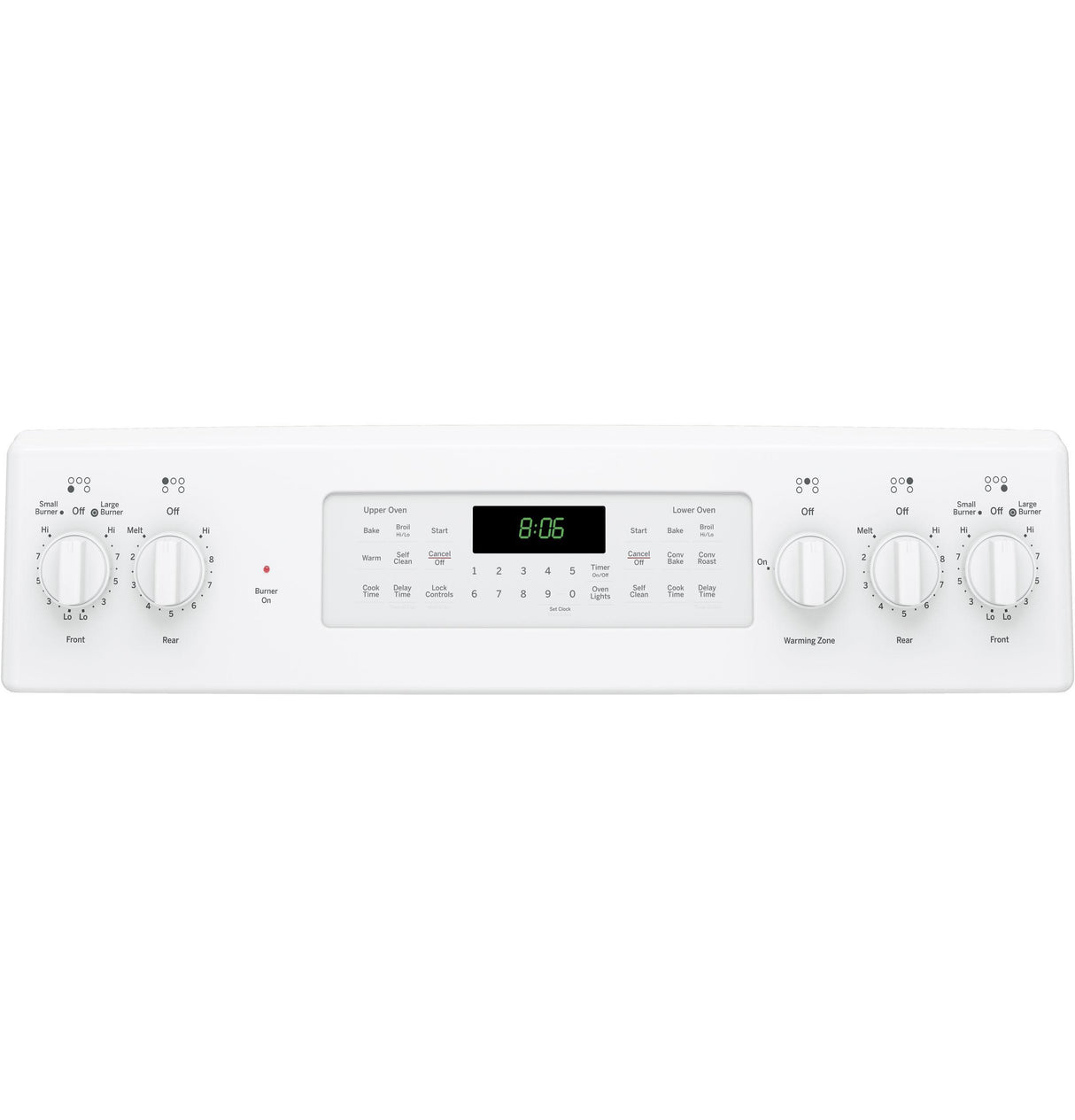 GE® 30" Free-Standing Electric Double Oven Convection Range