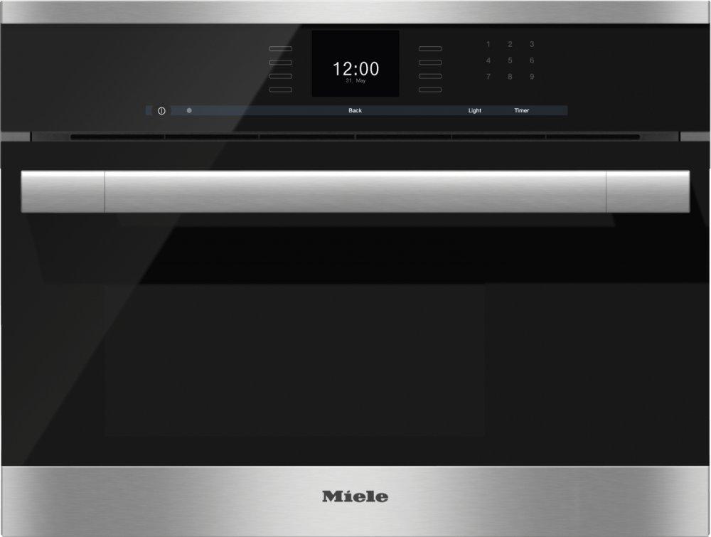 DG 6500 - Built-in steam oven with a large text display and SensorTronic controls for extra convenience.
