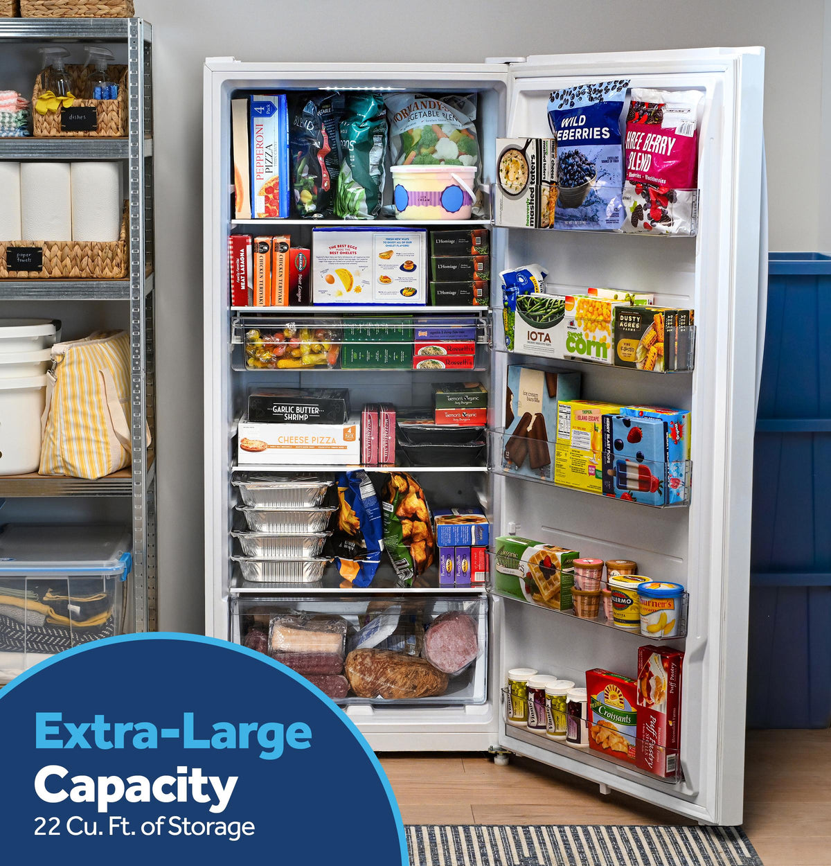 GE® ENERGY STAR® 21.6 Cu. Ft. Smart Garage Ready Convertible Upright Freezer