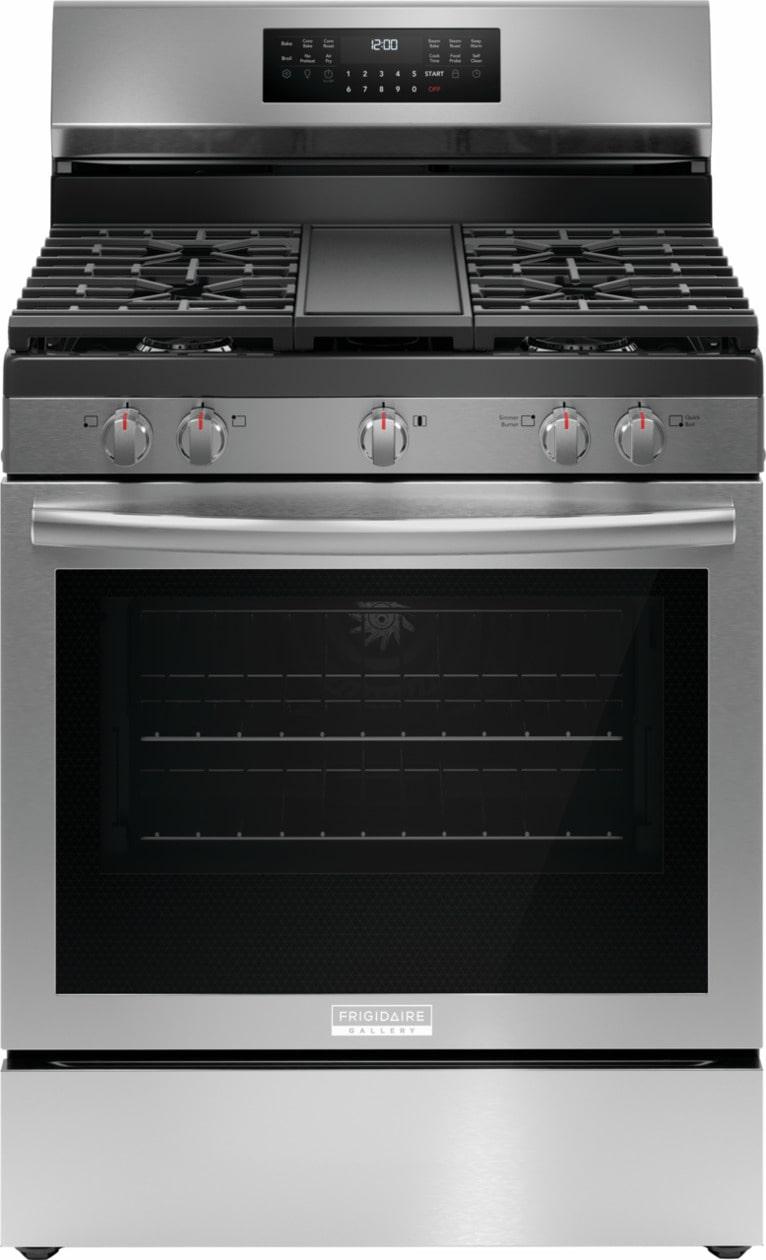 30" Rear Control Gas Range with Total Convection