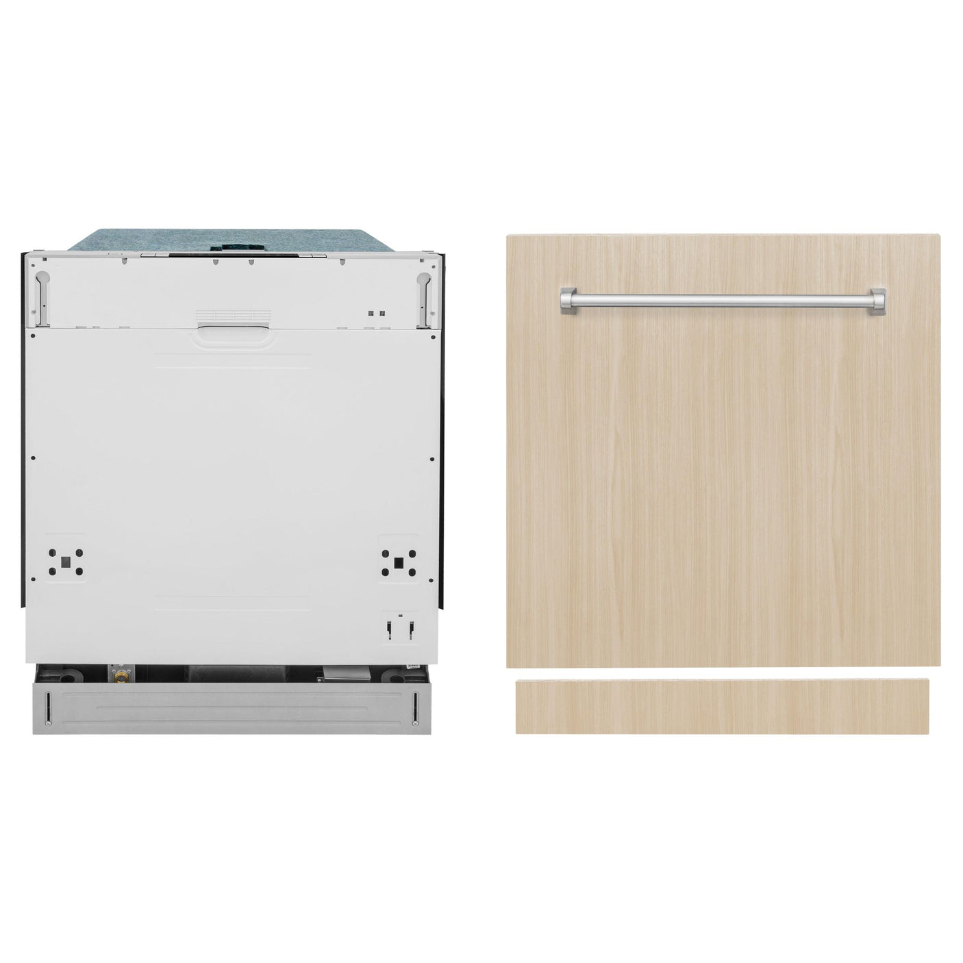 ZLINE 24 in. Panel Ready Top Control Dishwasher with Stainless Steel Tub, 52dBa (DW7713-24) [Color: Panel Ready]
