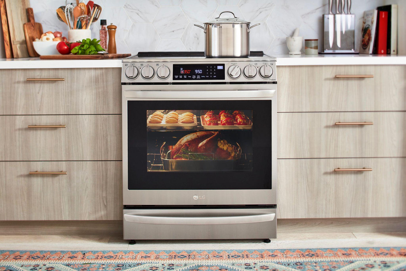 6.3 cu ft. Smart Wi-Fi Enabled ProBake Convection® InstaView™ Electric Slide-in Range with Air Fry