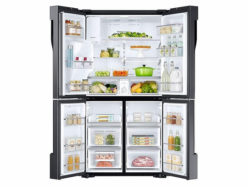 28 cu. ft. 4-Door Flex™ Refrigerator with FlexZone™ in Black Stainless Steel