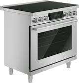 800 Series, Induction freestanding range cooker, 36'', Stainless steel