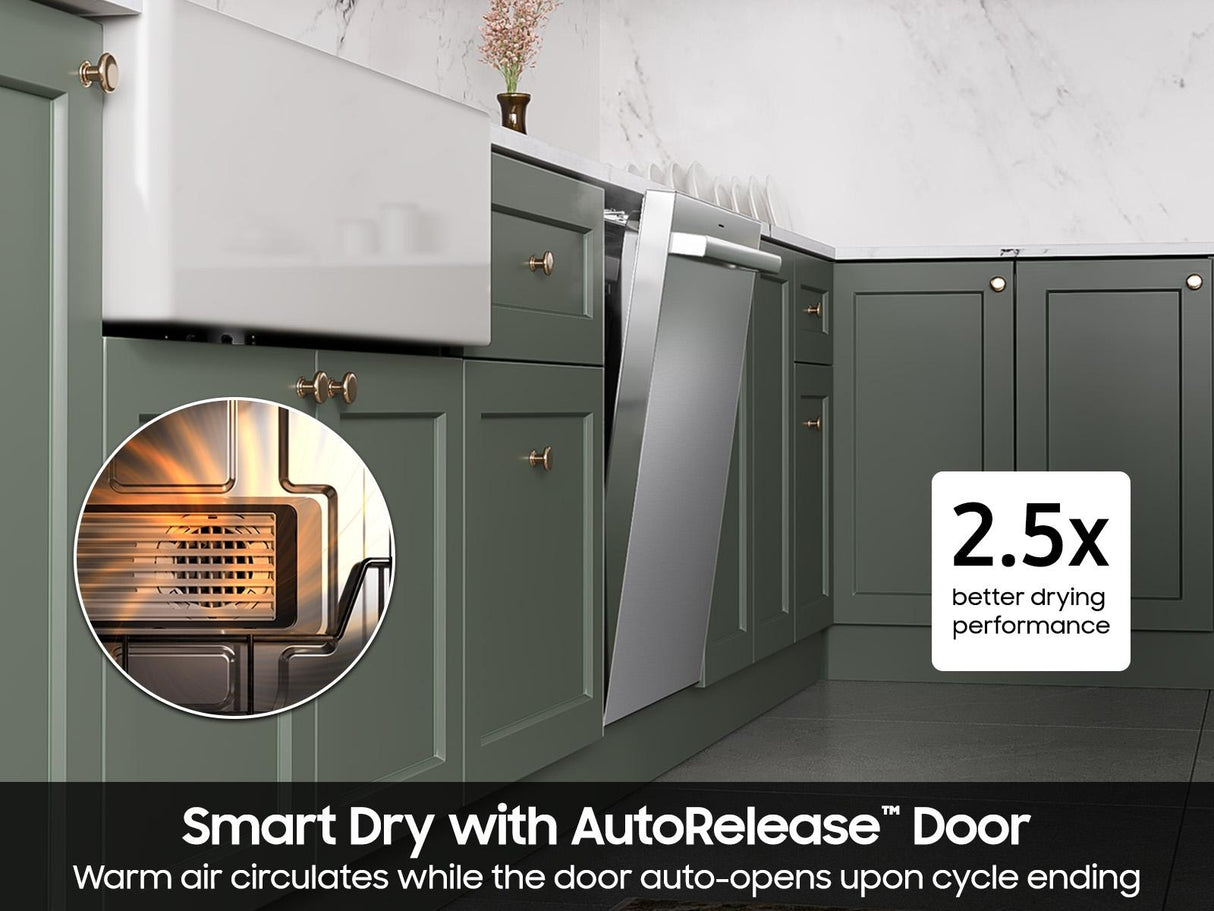 Bespoke AI Smart Dishwasher AI Wash & 3rd Rack Washing System  AutoRelease™ Door  38dBA