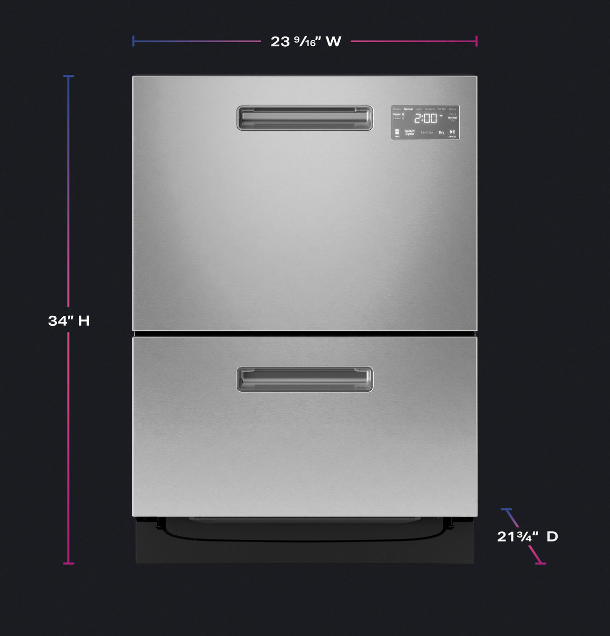GE Profile™ Dishwasher Double Drawer