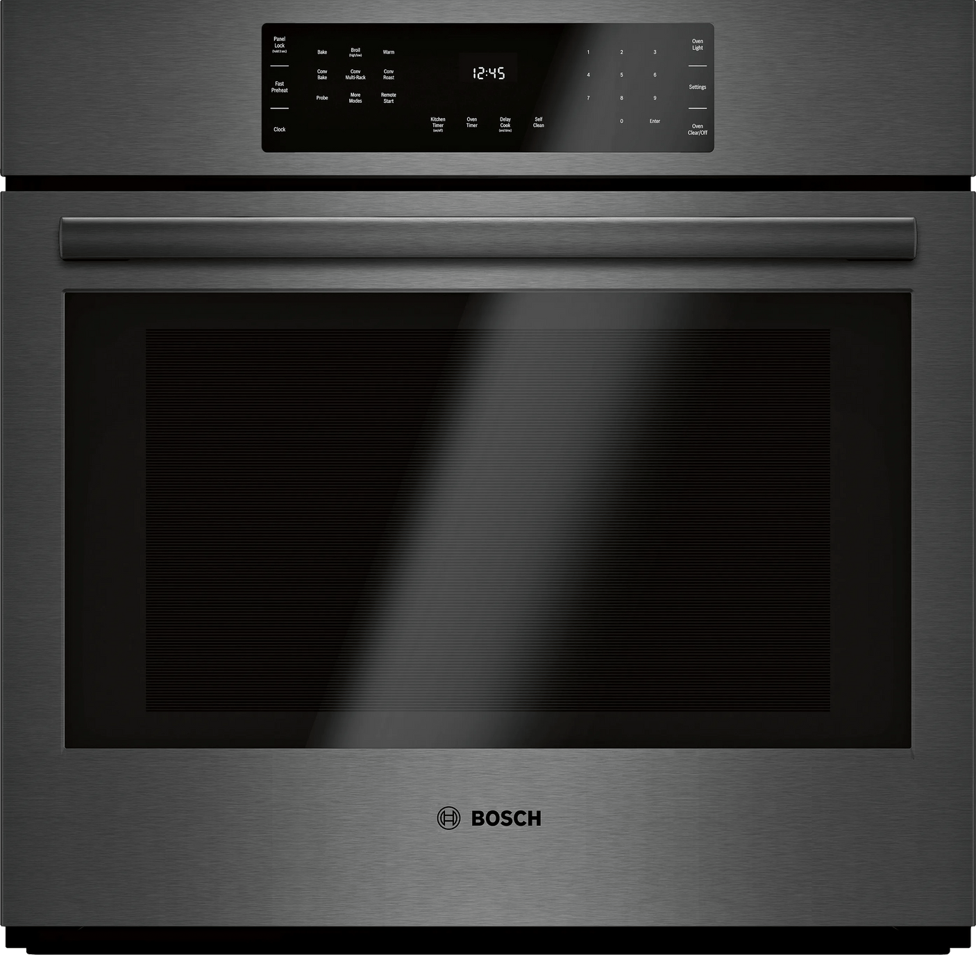 800 Series Single Wall Oven 30" Black Stainless Steel