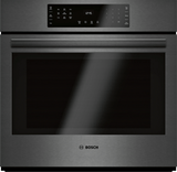 800 Series Single Wall Oven 30" Black Stainless Steel