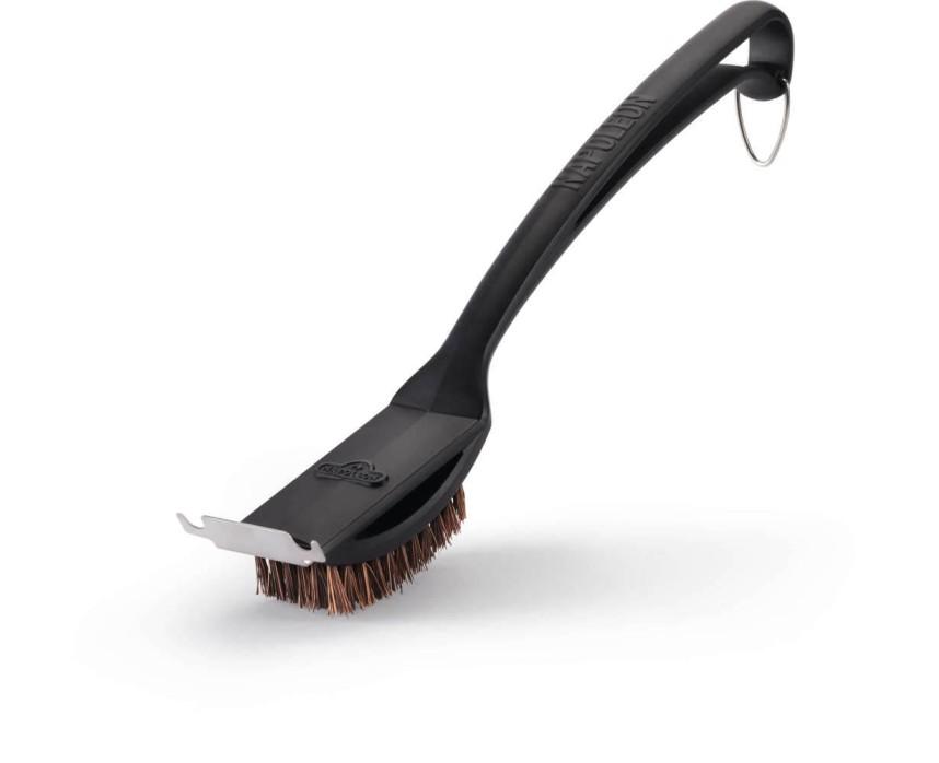 Natural Fiber Grill Brush with Grid Scraper