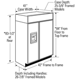 Monogram 42" Panel-Ready Built-In Side-by-Side Refrigerator with Dispenser