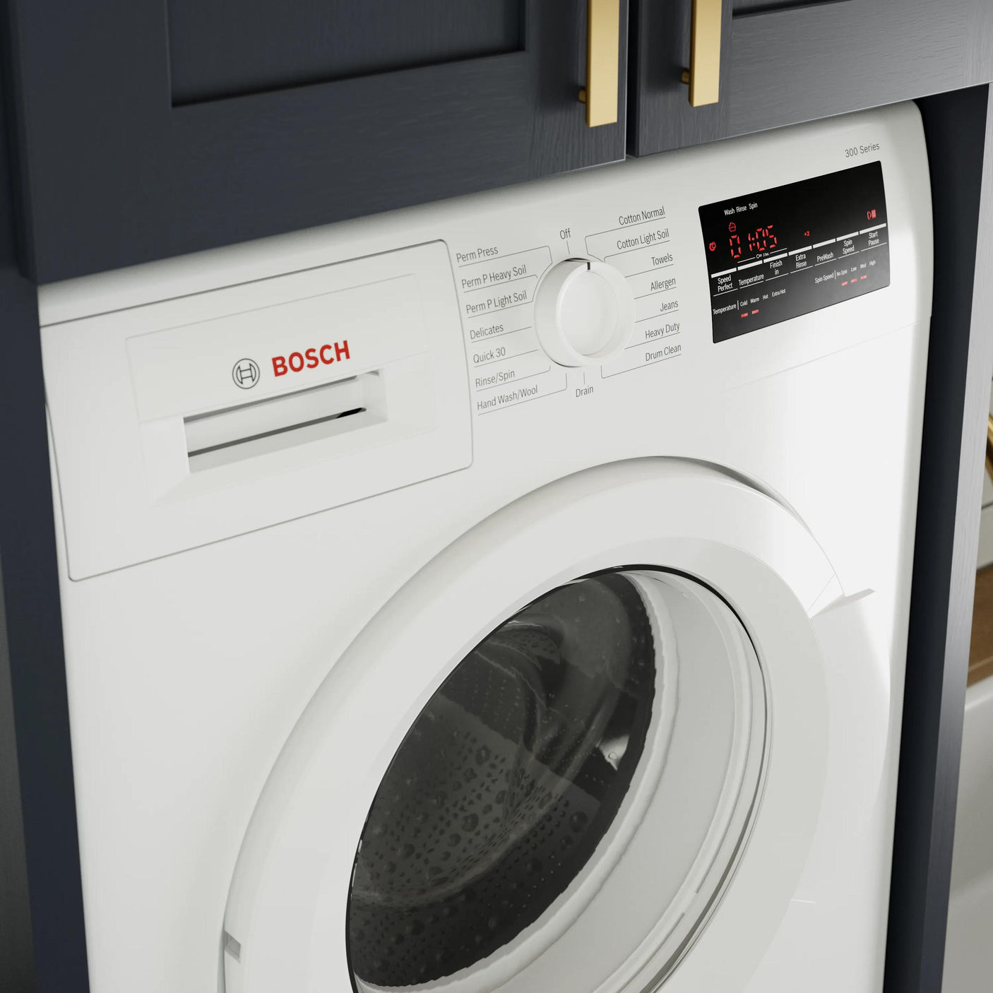 300 Series Compact Washer , White