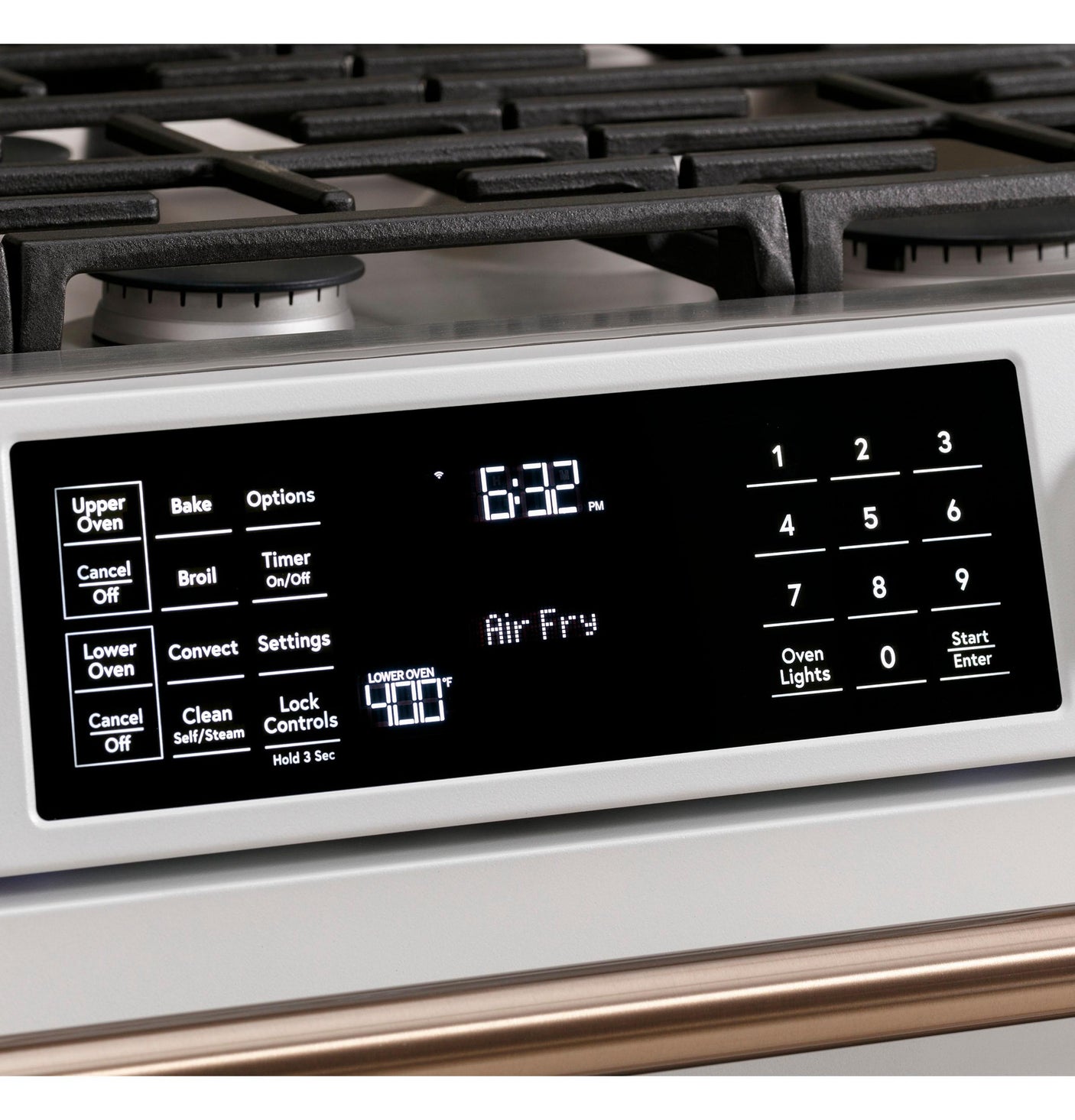 Café 30" Smart Slide-In, Front-Control, Dual-Fuel, Double-Oven Range with Convection
