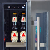 24" Beverage/Wine Double Door Panel Ready Glass