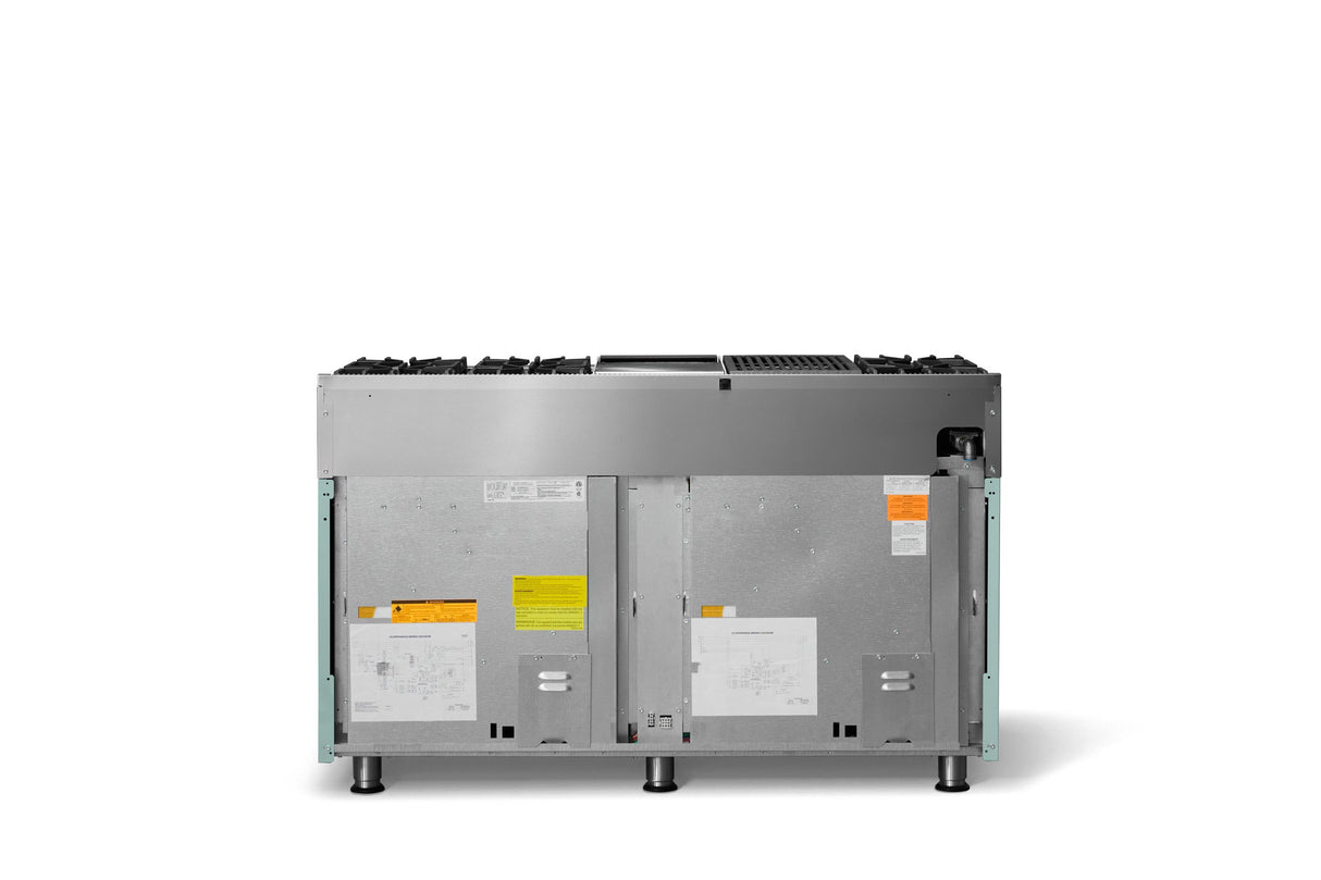 60"W.Dual Fuel Range (Finish: Splash, Trim: Polished Chrome, Fuel: Natural Gas)