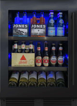 Beverage Center 24" Black Stainless LH