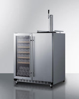 30" Wide Built-in Indoor/outdoor Combination Beverage Center/kegerator