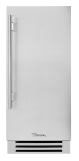 15 Inch Solid Stainless Door Right Hinge Clear Ice Machine - Stainless Steel Finish, Stainless Steel Hardware
