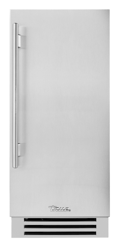 15 Inch Solid Stainless Door Right Hinge Clear Ice Machine - Stainless Steel Finish, Stainless Steel Hardware