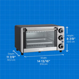 Danby 0.4 cu. ft./12L 4 Slice Countertop Toaster Oven in Stainless Steel