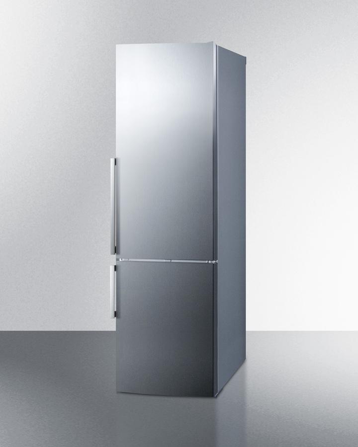 Frost-free Bottom Freezer Refrigerator In Stainless Steel With Factory Installed 8 Lb. Icemaker and Digital Controls