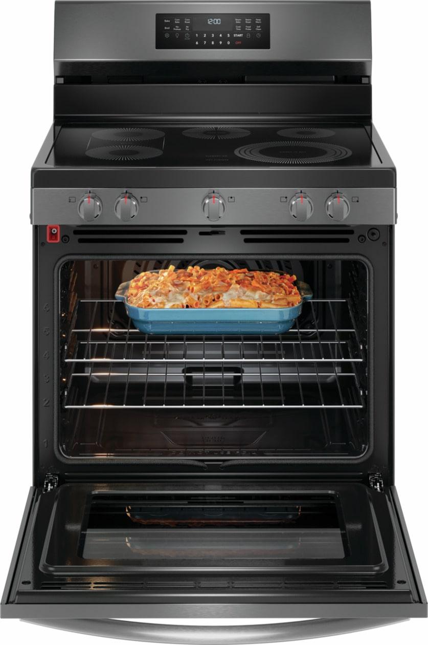 30" Rear Control Electric Range with Total Convection