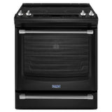 Black Ice Maytag® 6.4 cu. ft. Front Control Electric Range with the FIT System