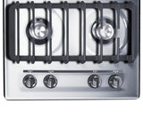 24" Wide 4-burner Gas Cooktop