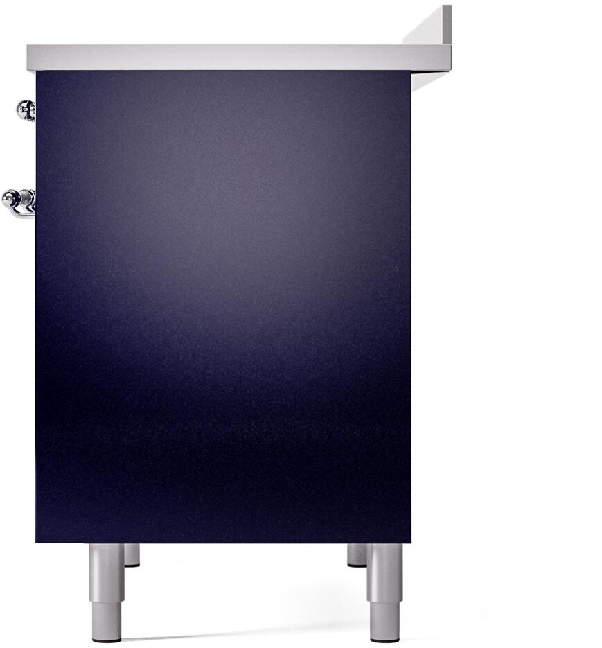 Nostalgie II 40 Inch Electric Freestanding Range in Blue with Chrome Trim