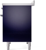 Nostalgie II 40 Inch Electric Freestanding Range in Blue with Chrome Trim