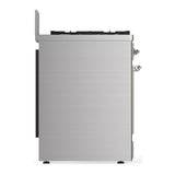 ILVE UM30NR3SSCLP Majestic III 30 inch Dual Fuel Range with 5 Black Brass Burners, Dual Function Burner up to 25,000 BTU (Liquid Propane, Triple Glass Door, Stainless Steel, Chrome)
